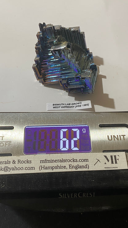 EXCEPTIONAL LAB GROWN BISMUTH : WEST GERMANY [PRE 1989]. 62g MF5186