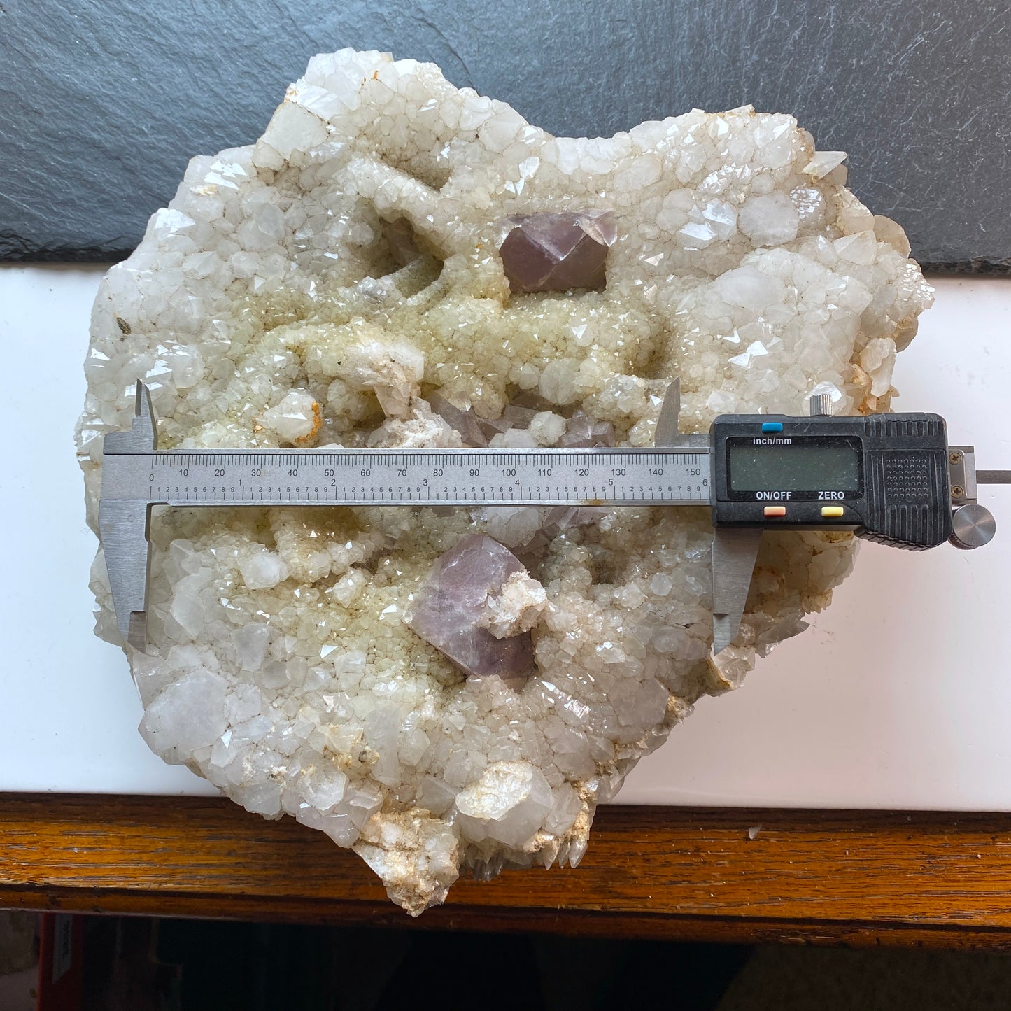 QUARTZ/CALCITE/FLUORITE - CAMBOKEELS MINE, CO DURHAM, ENGLAND SUBSTANTIAL 5.4kg MF2000