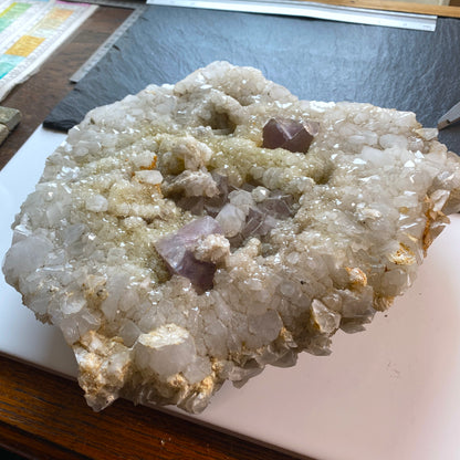 QUARTZ/CALCITE/FLUORITE - CAMBOKEELS MINE, CO DURHAM, ENGLAND SUBSTANTIAL 5.4kg MF2000