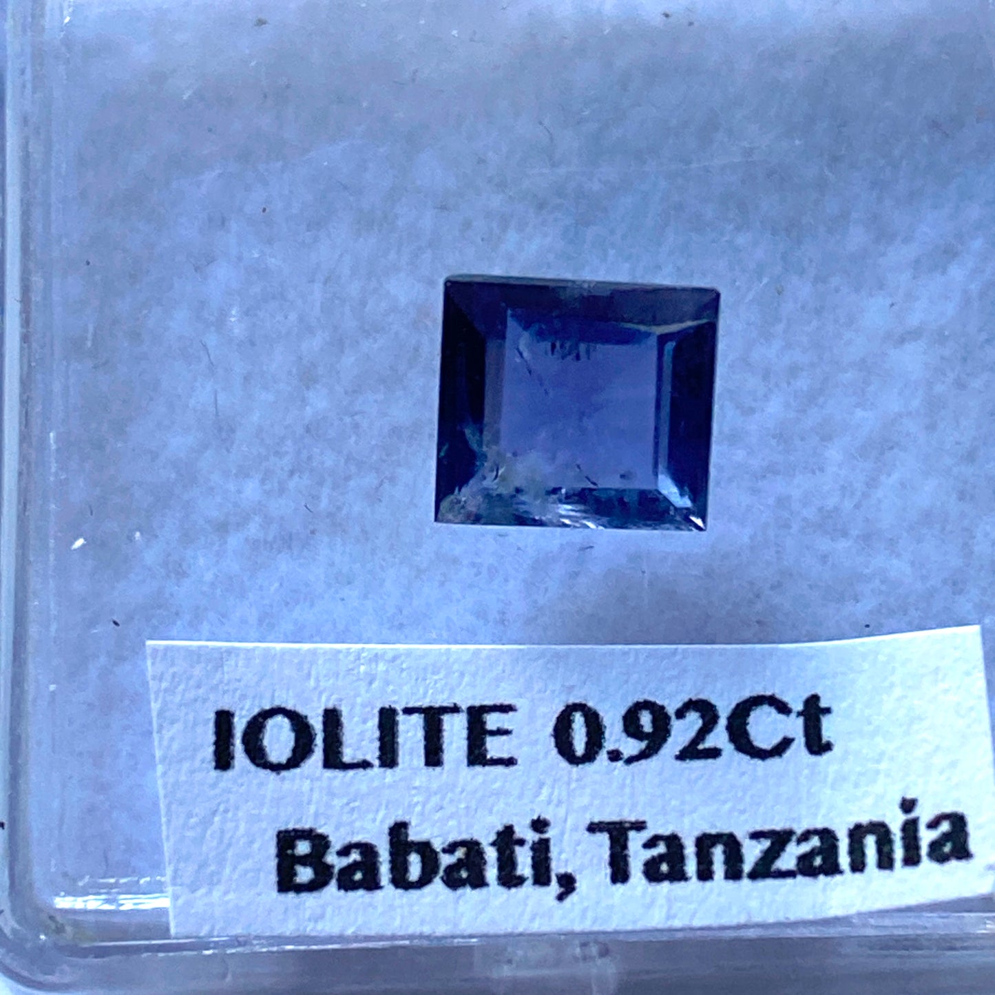 IOLITE NATURAL MINED GEMSTONE - BABATI, MANYARA, TANZANIA 0.92Ct MFG5335