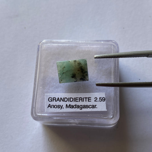GRANDIDIERITE RARE GEMSTONE - VOHIBOLA, MADAGASCAR 2.59Ct MFG5336