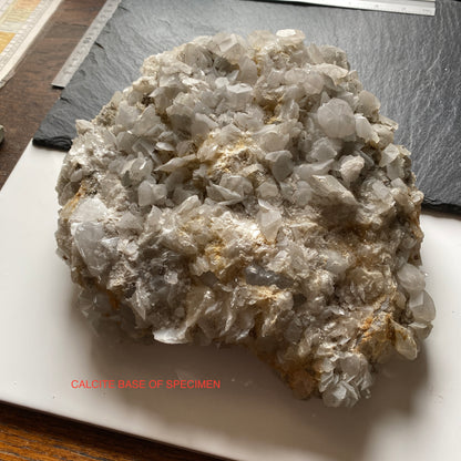 QUARTZ/CALCITE/FLUORITE - CAMBOKEELS MINE, CO DURHAM, ENGLAND SUBSTANTIAL 5.4kg MF2000