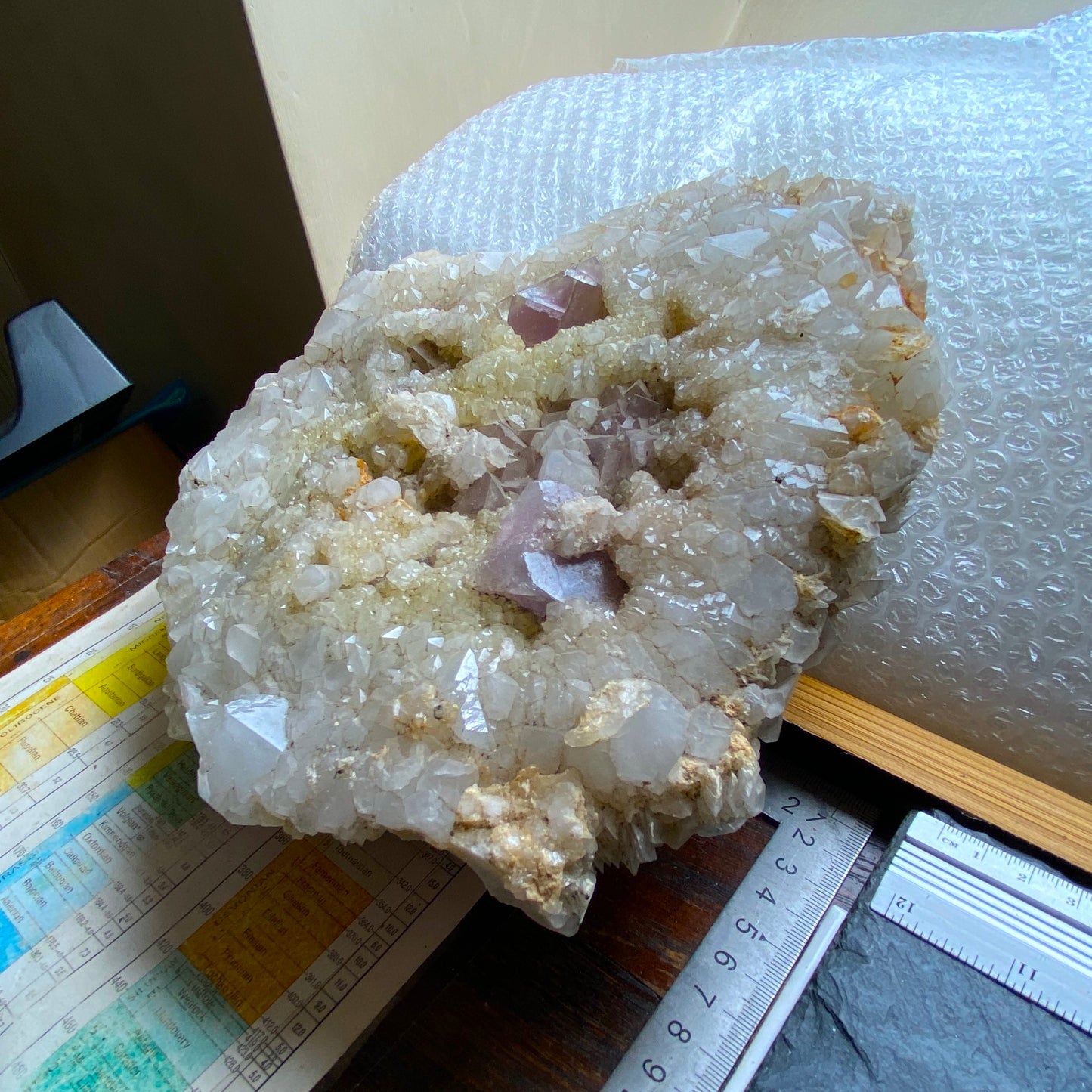 QUARTZ/CALCITE/FLUORITE - CAMBOKEELS MINE, CO DURHAM, ENGLAND SUBSTANTIAL 5.4kg MF2000