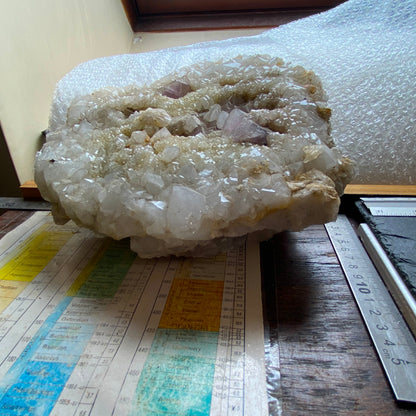 QUARTZ/CALCITE/FLUORITE - CAMBOKEELS MINE, CO DURHAM, ENGLAND SUBSTANTIAL 5.4kg MF2000