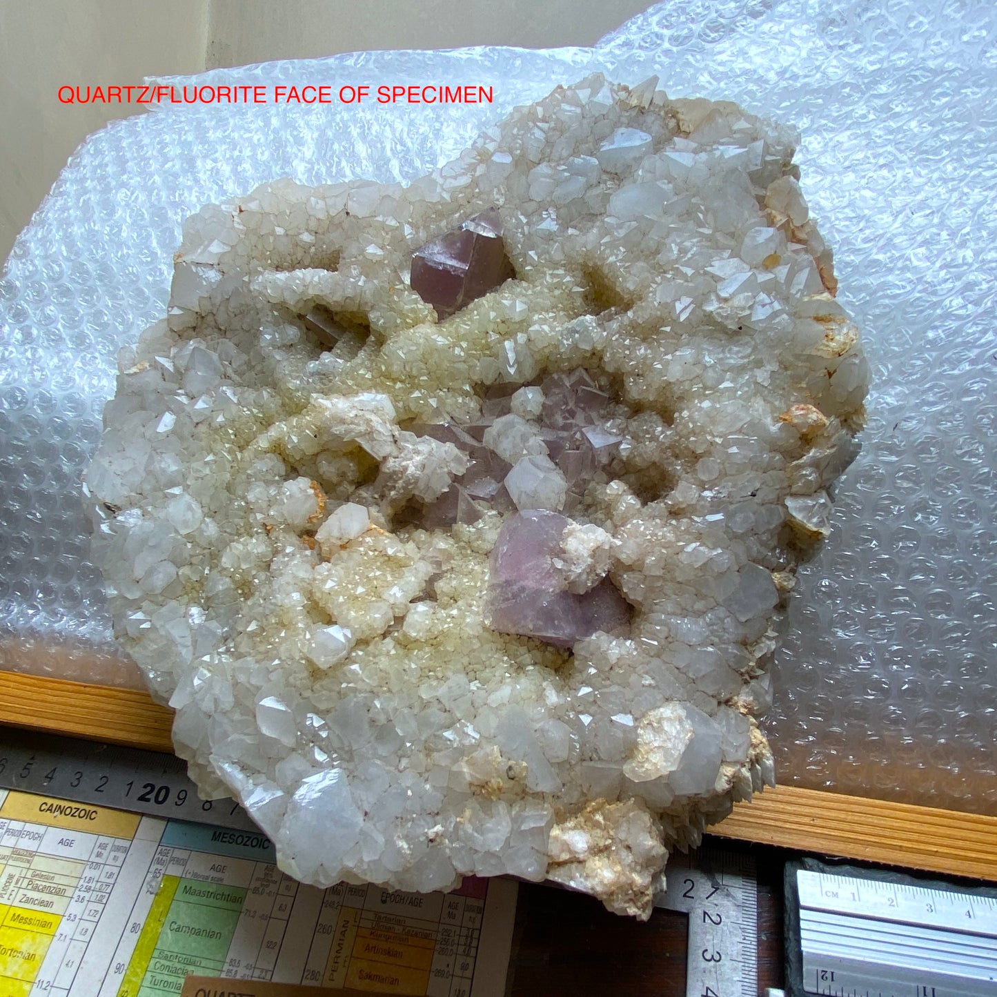 QUARTZ/CALCITE/FLUORITE - CAMBOKEELS MINE, CO DURHAM, ENGLAND SUBSTANTIAL 5.4kg MF2000