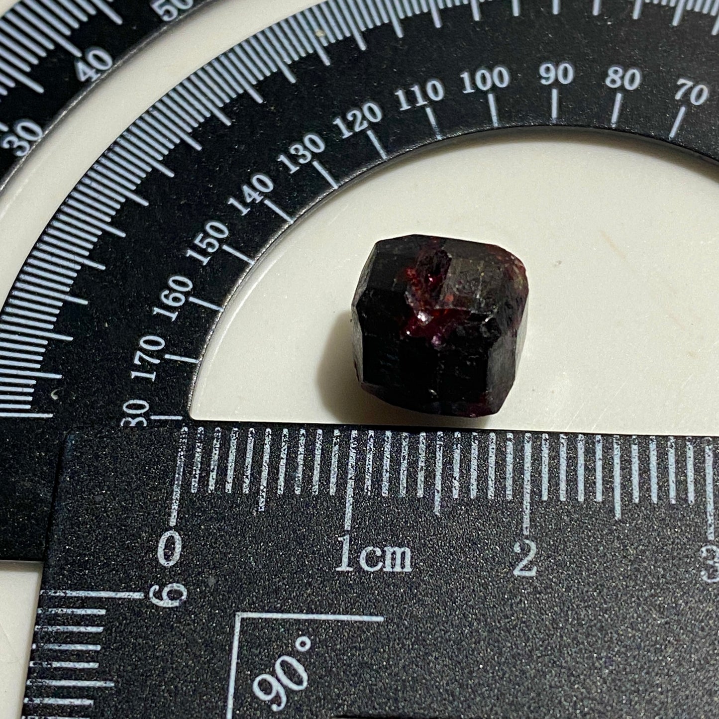 ALMANDINE GARNET CRYSTAL : WRANGELL GARNET MINE, PETERSBERG MINING DISTRICT, ALASKA, U.S.A. 2g. MF4546