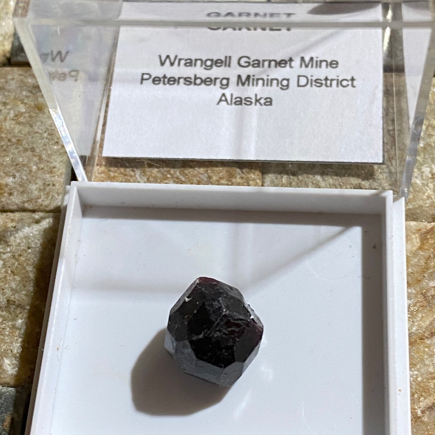 ALMANDINE GARNET CRYSTAL : WRANGELL GARNET MINE, PETERSBERG MINING DISTRICT, ALASKA, U.S.A. 2g. MF4546