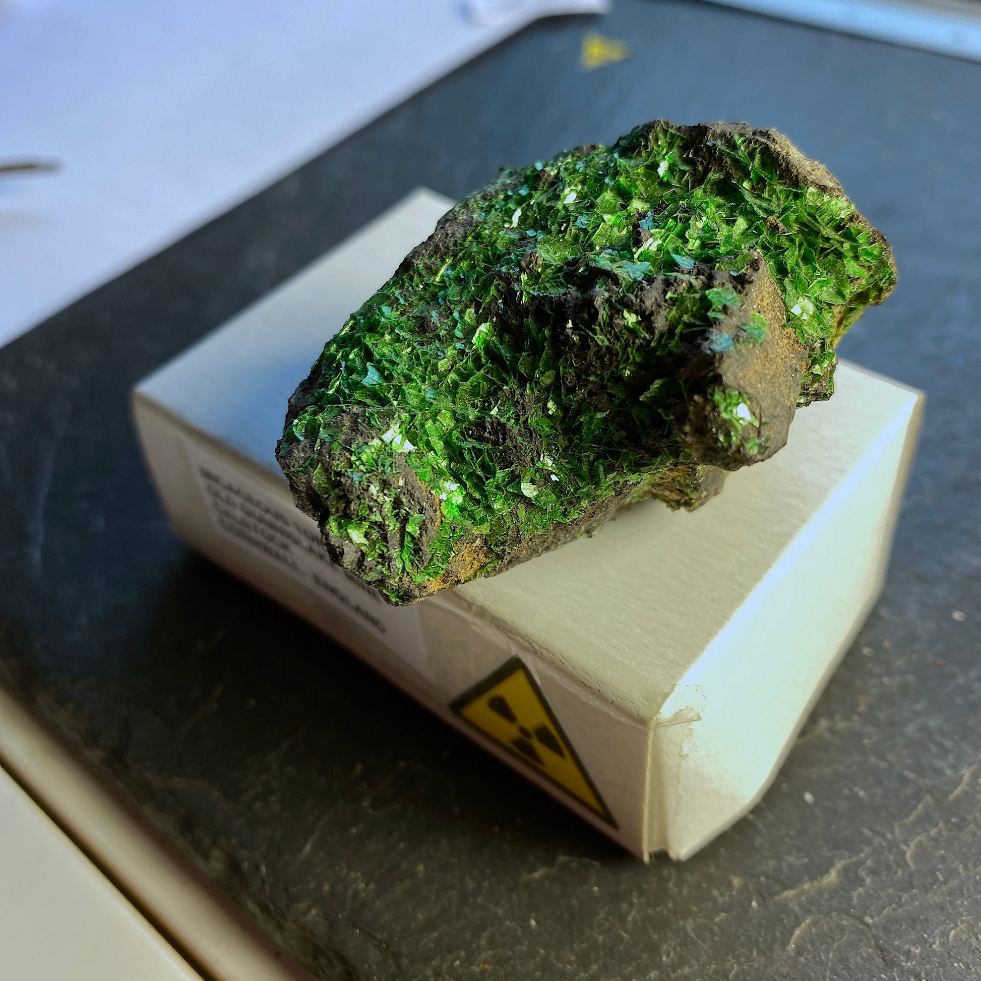 MICACEOUS TORBERNITE RARE SPECIMEN FROM CORNWALL 70g MF1349 - MF Minerals & Rocks