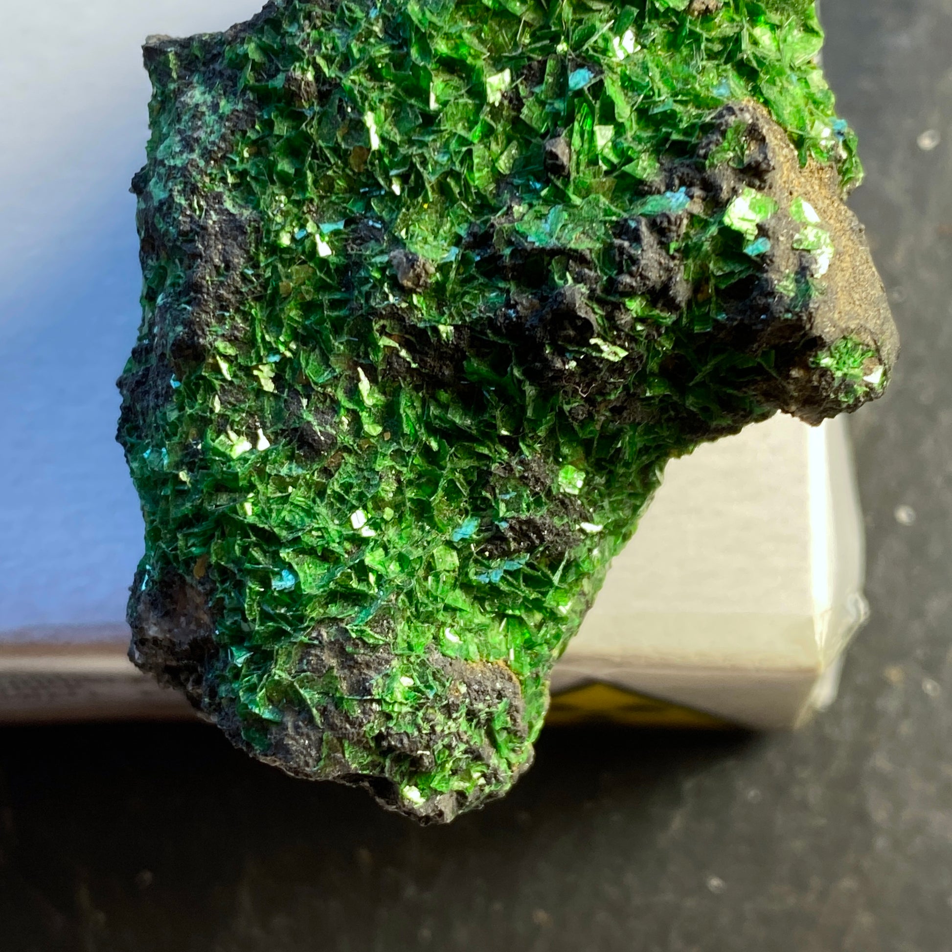 MICACEOUS TORBERNITE RARE SPECIMEN FROM CORNWALL 70g MF1349 - MF Minerals & Rocks