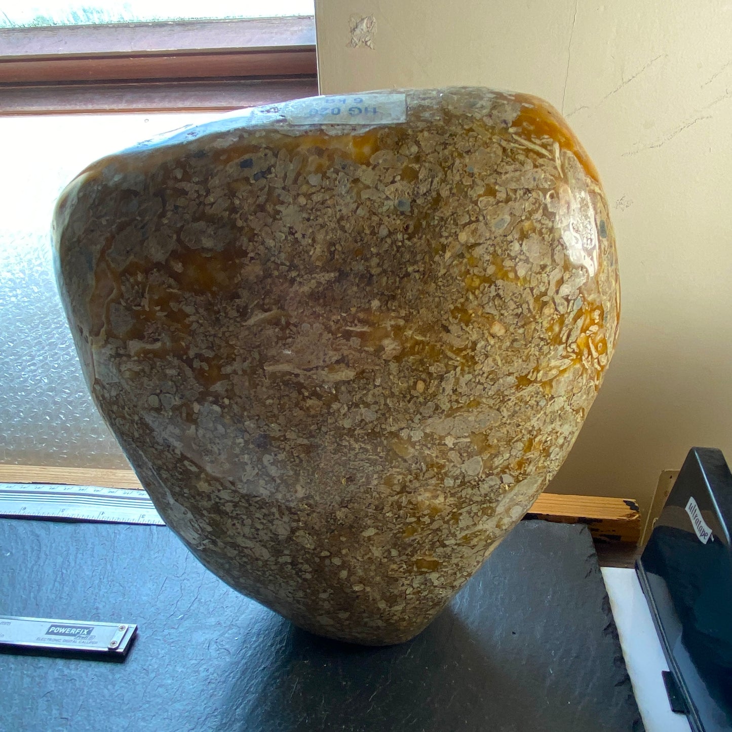 QUARTZ/CHALCEDONY GEODE - AIT OURIR, MARIKASH-SAFI, MOROCCO SUBSTANTIAL 5.9kg MF2001