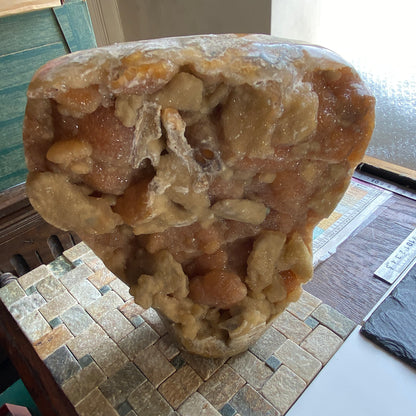 QUARTZ/CHALCEDONY GEODE - AIT OURIR, MARIKASH-SAFI, MOROCCO SUBSTANTIAL 5.9kg MF2001