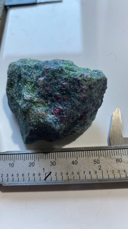 FUCHSITE WITH RUBY CORUNDUM : ERONGO MOUNTAINS, NAMIBIA, AFRICA 96g MF5189