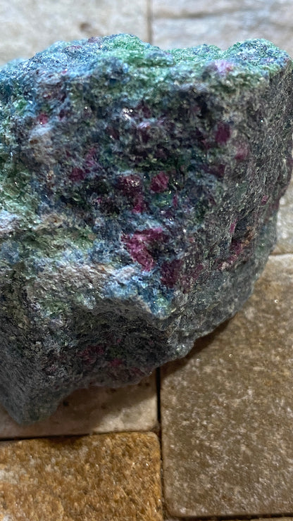 FUCHSITE WITH RUBY CORUNDUM : ERONGO MOUNTAINS, NAMIBIA, AFRICA 96g MF5189