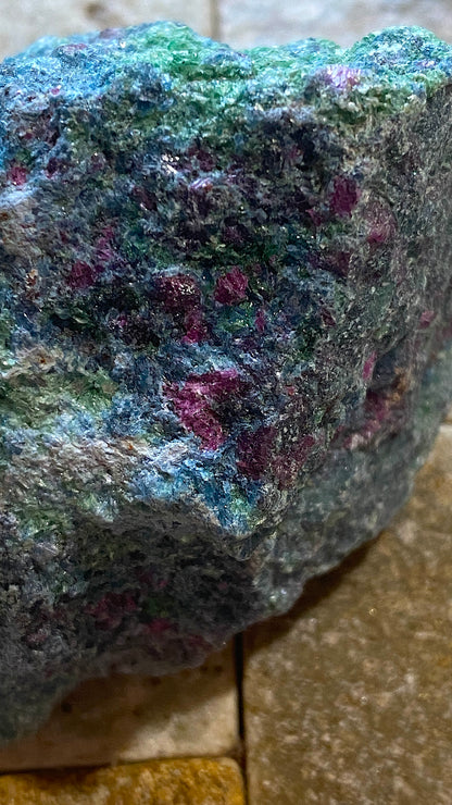 FUCHSITE WITH RUBY CORUNDUM : ERONGO MOUNTAINS, NAMIBIA, AFRICA 96g MF5189