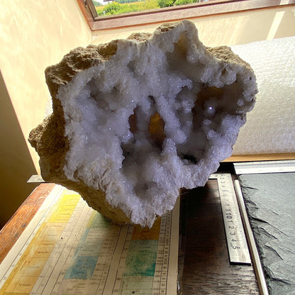 QUARTZ GEODE WONDERFUL MASSIVE PIECE FROM BU CRAA, MOROCCO 7.2kg MF2002