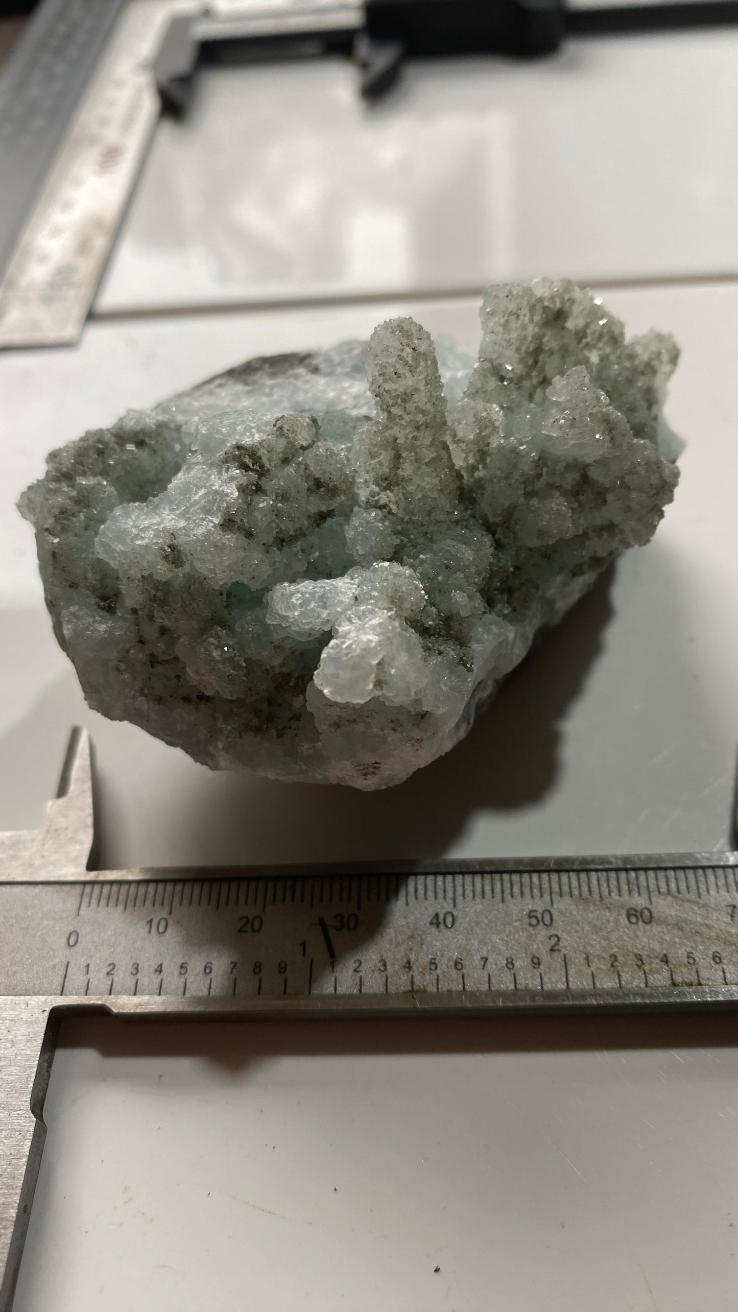 PREHNITE : FANWOOD QUARRY, WACHUNG, SOMERSET COUNTY, NEW JERSEY, U.S.A. 217g MF5191