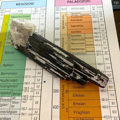 TOURMALINE AVEC ALBITE DE LA VALLÉE DE SHIGAR 74g MF3034