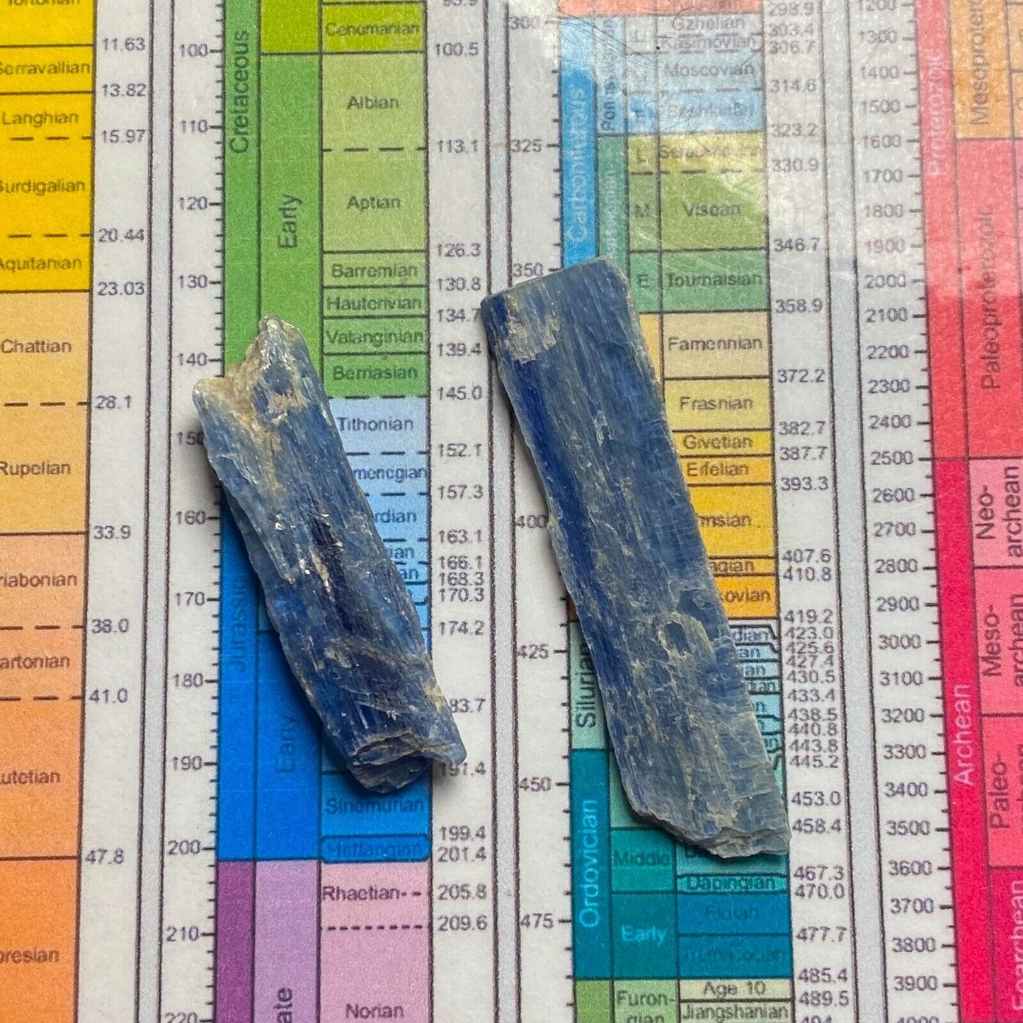 KYANITE CRYSTAL FORMS  x 2 TOTAL 8g [40Ct]  MF9958