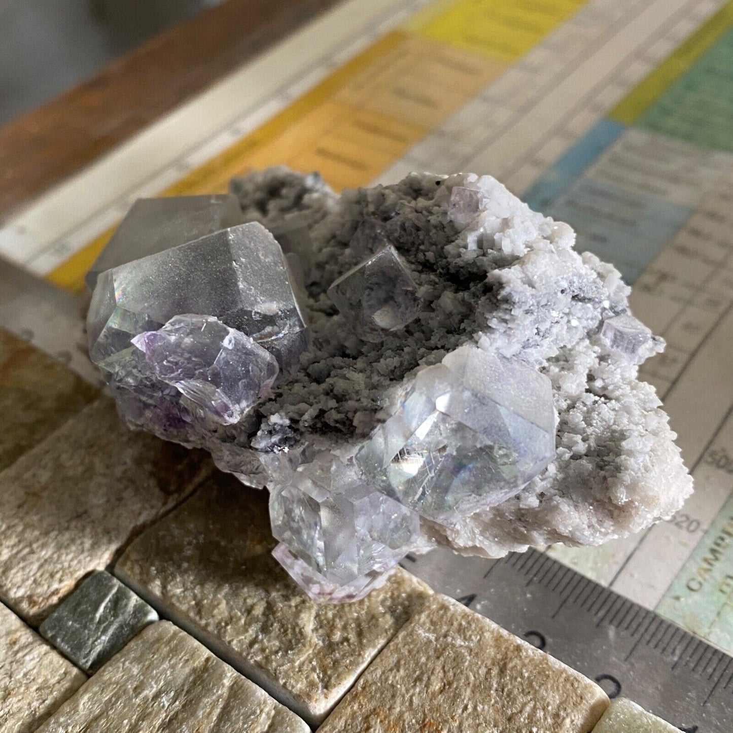 FLUORITE DE LA MINE NIKOLAYEVSKIY, RUSSIE 242g MF867