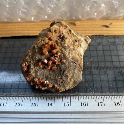 VANADINITE ON MATRIX FROM MIBLADEN, MOROCCO 50g MF960