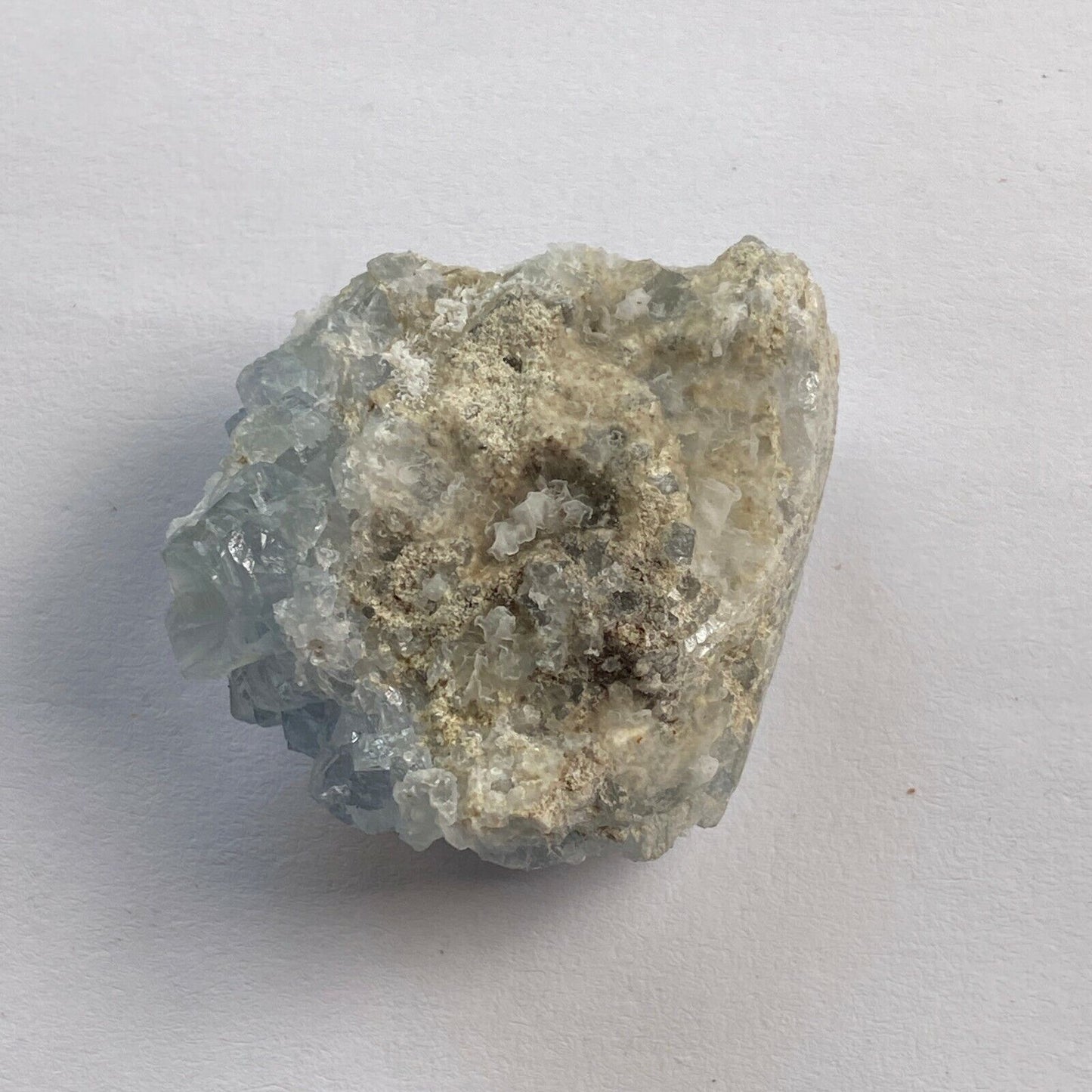 CELESTITE [ CELESTINE] MUESTRA NATURAL EN ÁSPERO MINADO 36g MF7107