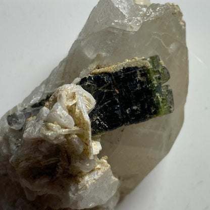 TOURMALINE IN QUARTZ & ALBITE FROM SKARDU, PAKISTAN  115g MF1334