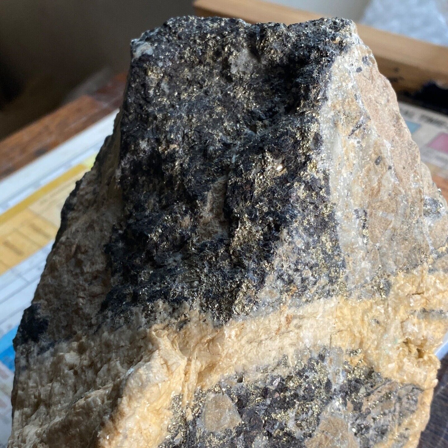 SPHALERITE/PYRITE ETC FROM BUTTE MINING DISTRICT, MONTANA, HEAVY 1615g MF964