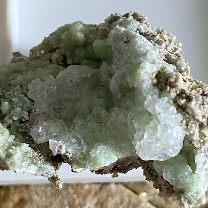 SMITHSONITE & CALCITE FROM KM3 MINE, GREECE 9g MF6997