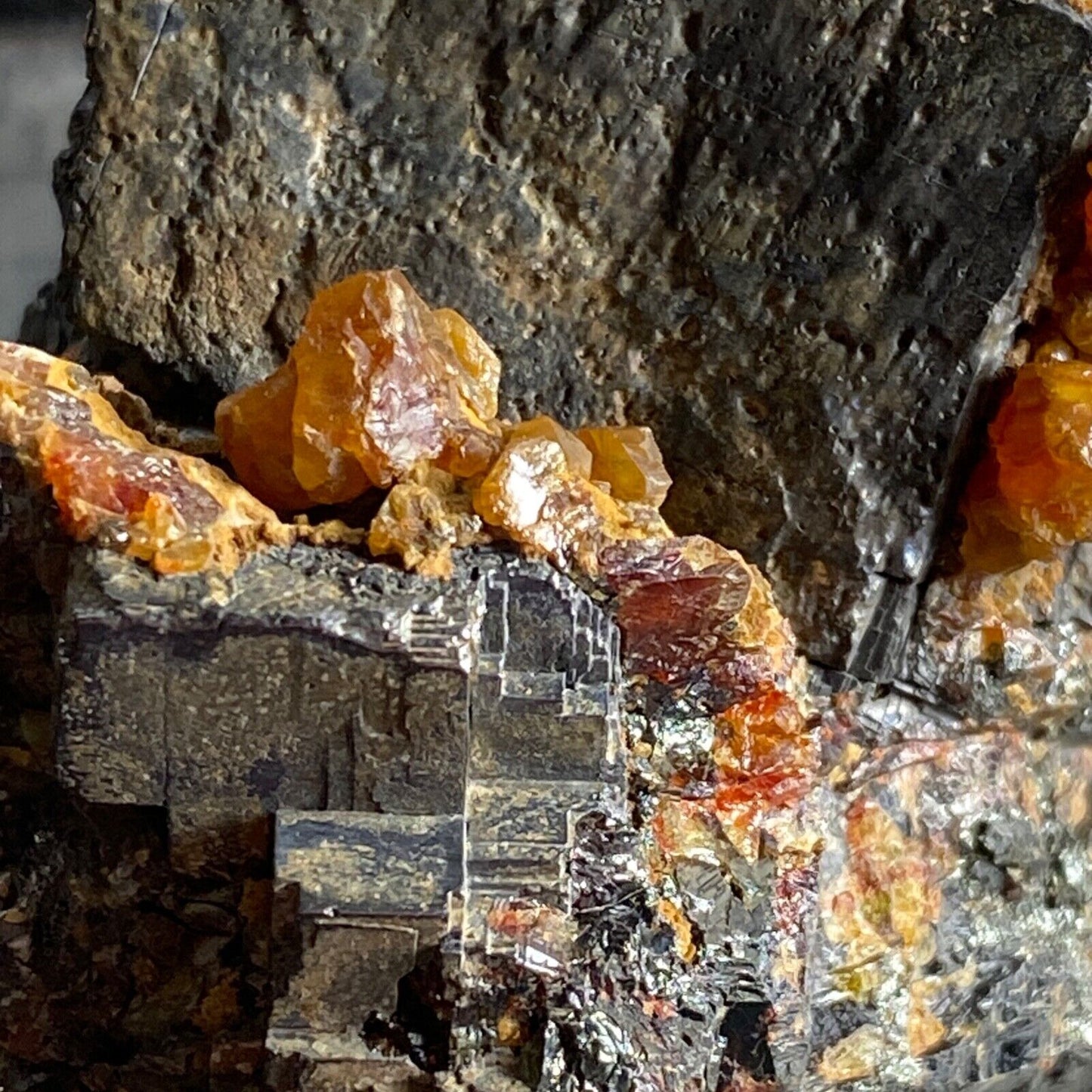 GALENA WITH SIDERITE [ETC] FROM TURT MINE, ROMANIA HEAVY 282g MF1002