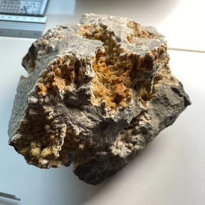CALCITE WITH LIMONITE & GOETHITE FROM WHATLEY QUARRY, HEAVY 1846g MF6443