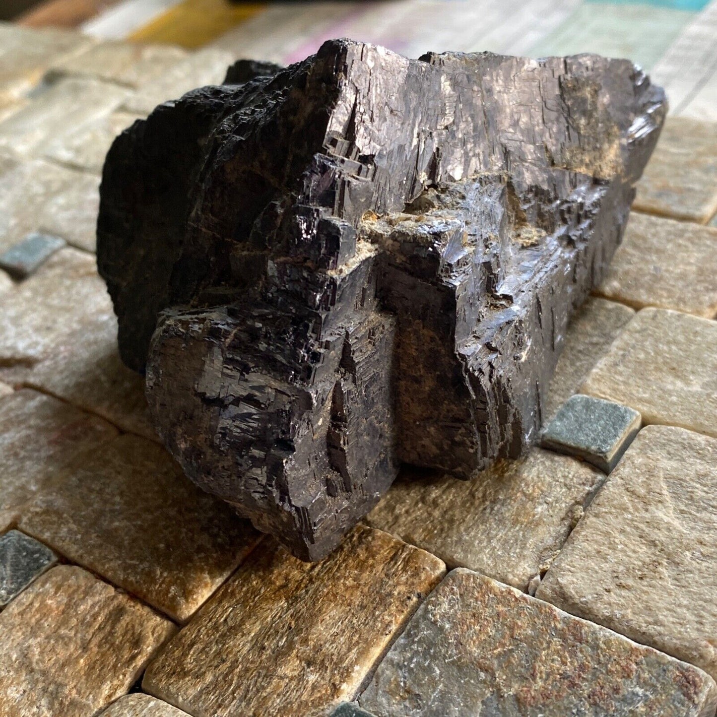 SOLID GALENA ORE FROM BORIEVA MINE, BULGARIA HEAVY 1020g MF1006