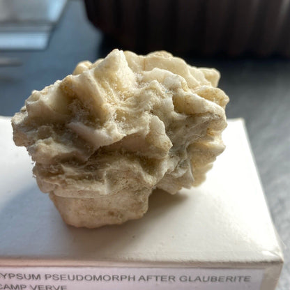 GYPSUM PSEUDOMORPH AFTER GLAUBERITE FROM ARIZONA 48g MF1149