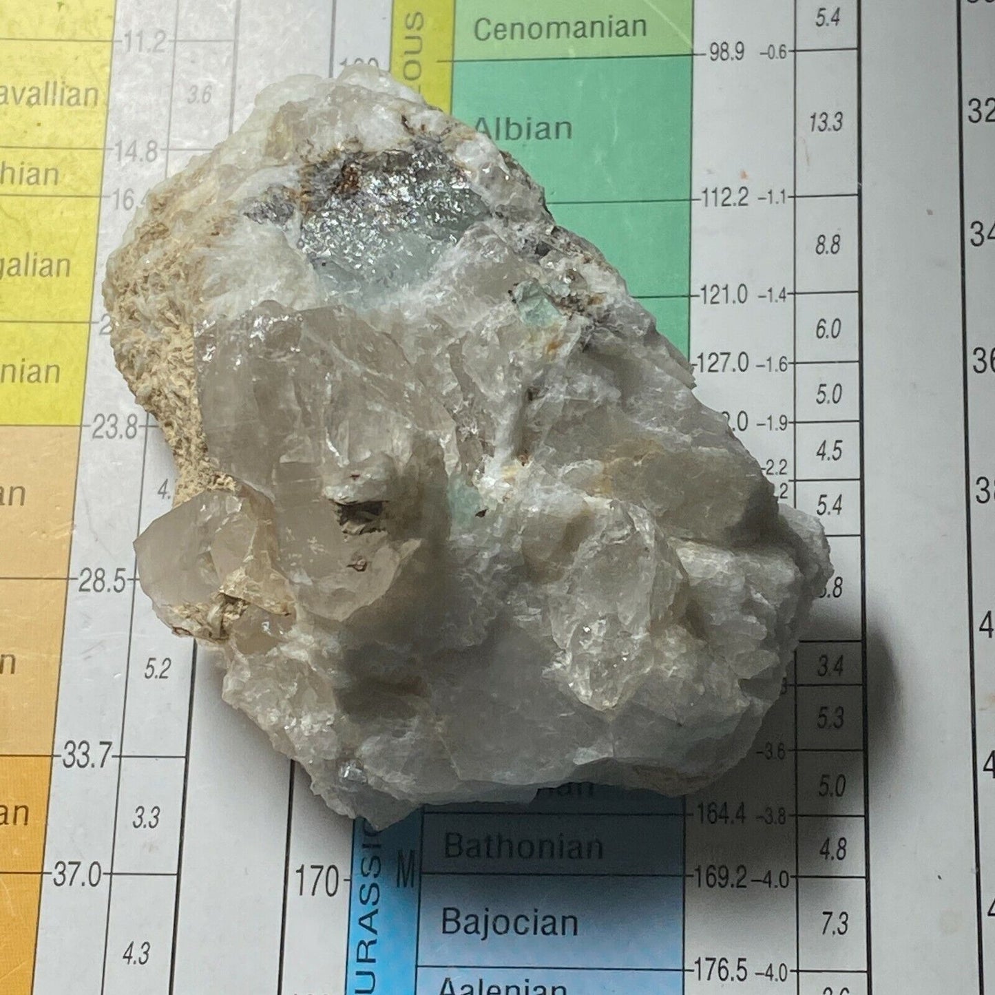 BERYL WITH ALBITE AND OTHER MINERALISATION 120g. MF3936