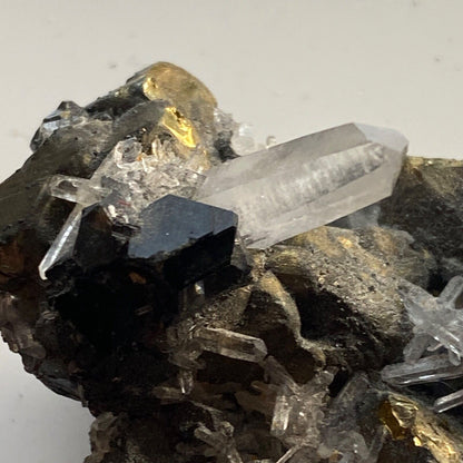 SPHALÉRITE/QUARTZ/CHALCOPYRITE/PYRITE DU PÉROU 48g MF621