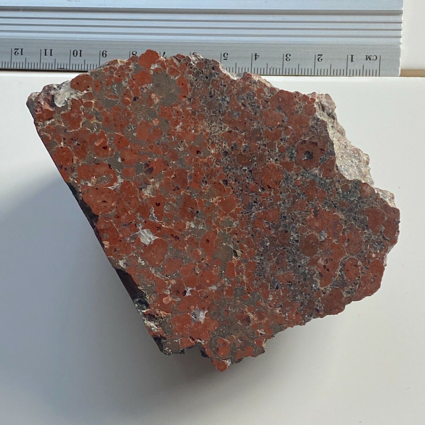 MUESTRA DE JASPE HEMATITE DE LA MINA BUCHENBURG, ALEMANIA 464g MF3469