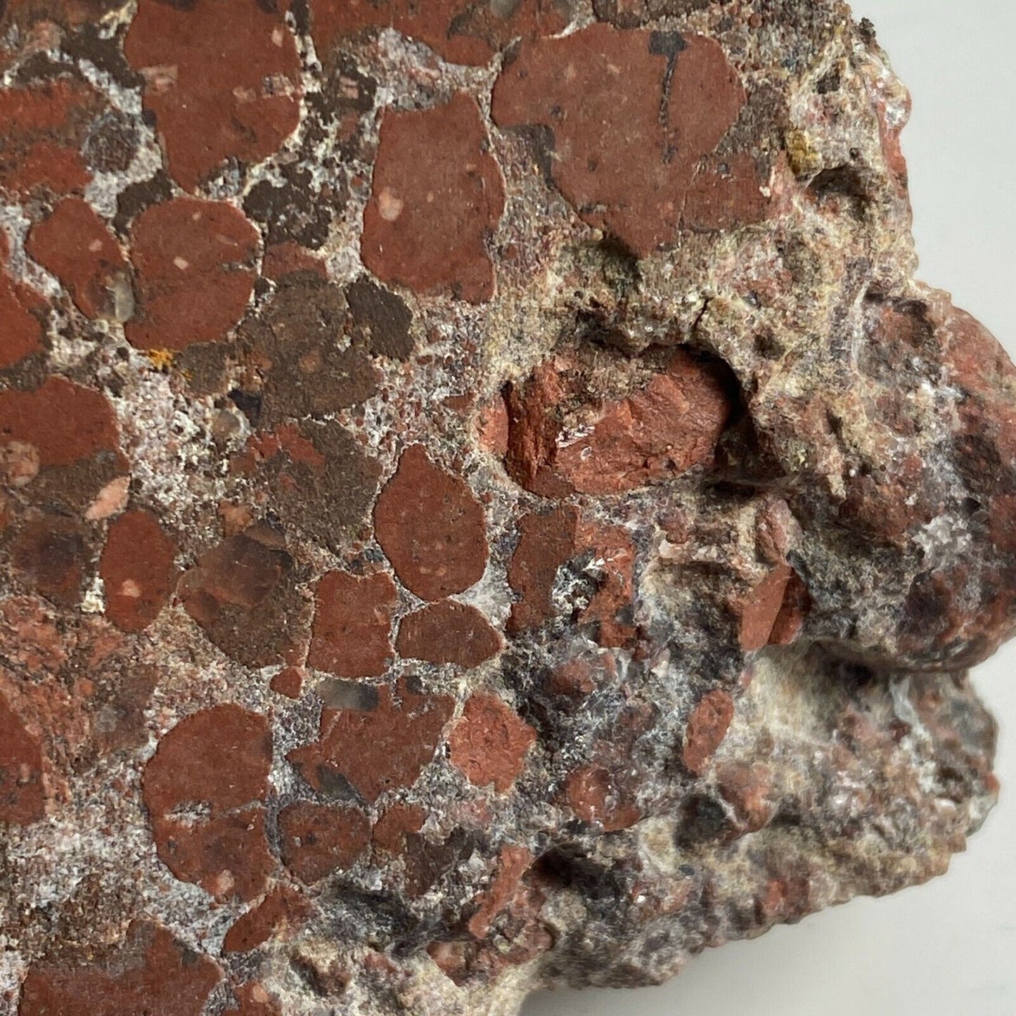 MUESTRA DE JASPE HEMATITE DE LA MINA BUCHENBURG, ALEMANIA 464g MF3469