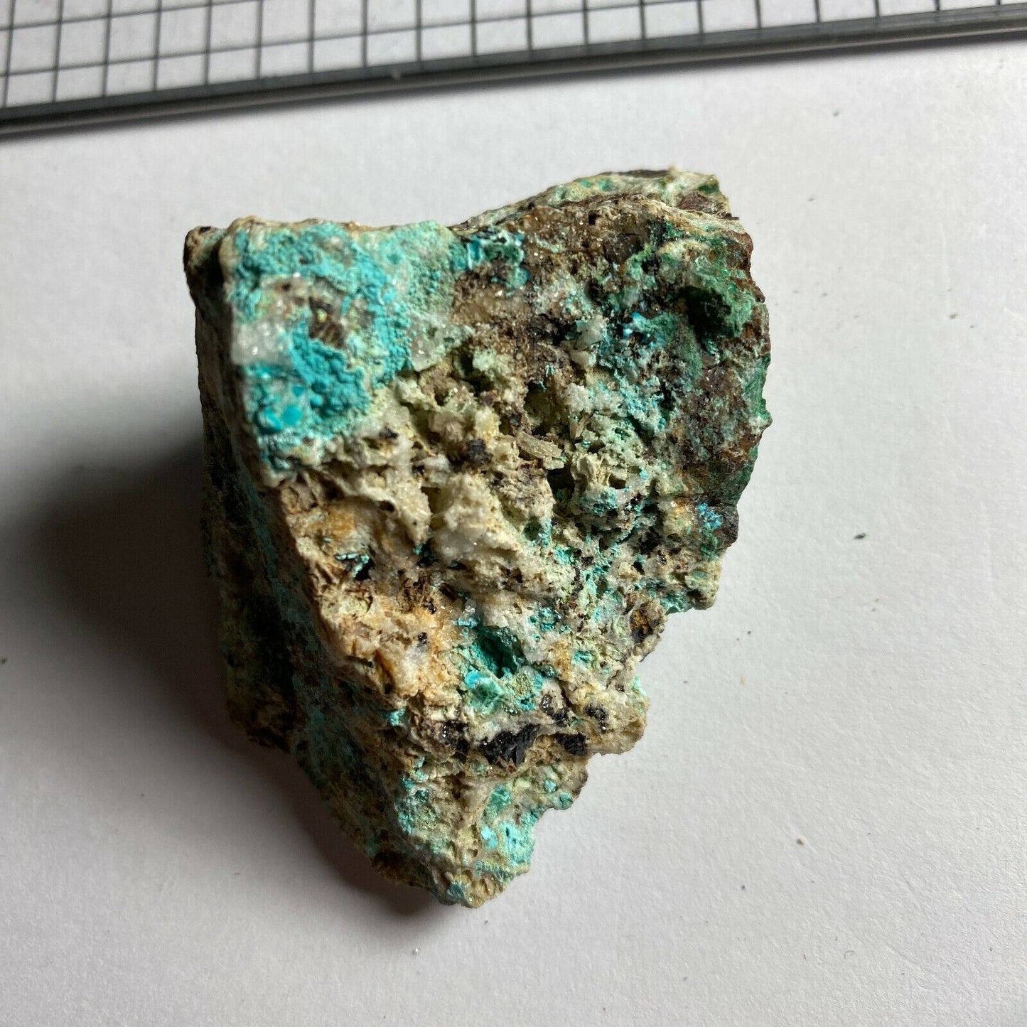 ROSASITE/MALACHITE ON MATRIX FROM DRY GILL CUMBRIA 75g  MF315