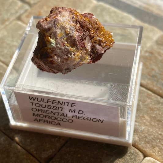 WULFENITE WITH DOLOMITE ETC 9g FROM TOUSSITE 9g MF1210