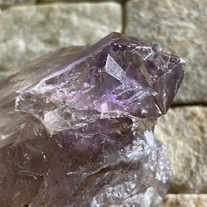 QUARTZ WITH AMETHYST GHOSTING UNUSUAL AND LOVELY SPECIMEN 87g MF1412