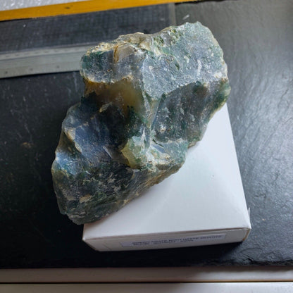 AGATE VERTE AVEC QUARTZ DE MORBI, INDE GRANDE 553g MF895