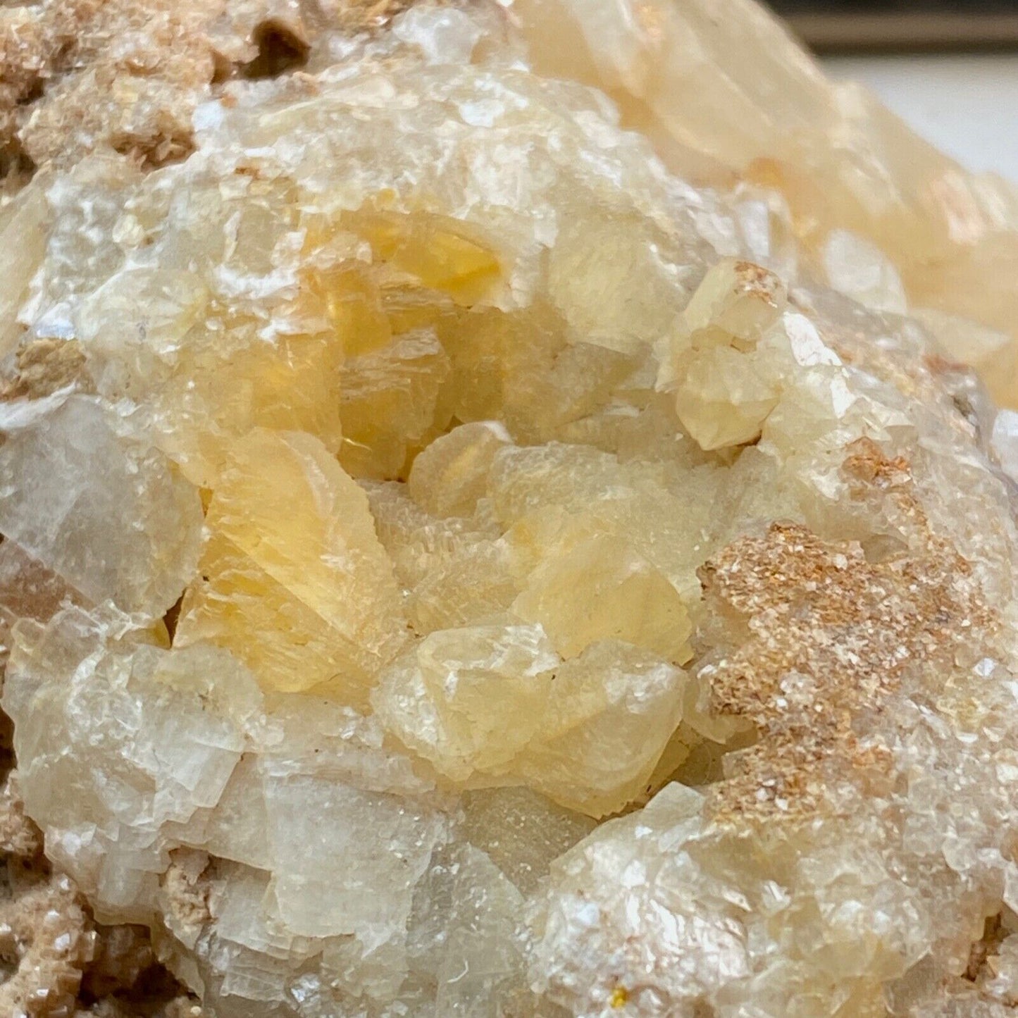 DOLOMITE ON CALCITE [WITH PYRITE ETC] FROM CAVNIC MINE SUBSTANTIAL 2300g MF1101