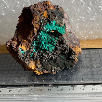 MALACHITE WITH MANGANESE OXIDES RARE SPECIMEN OF HISTORIC INTEREST 248g MF1160