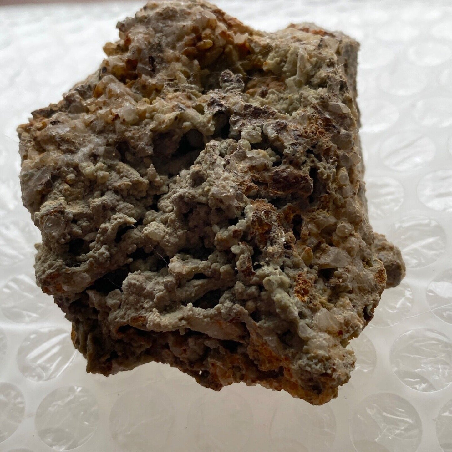 HEMIMORPHITE ON LIMONITE FROM OJUELA MINE, MEXICO 133g MF1276