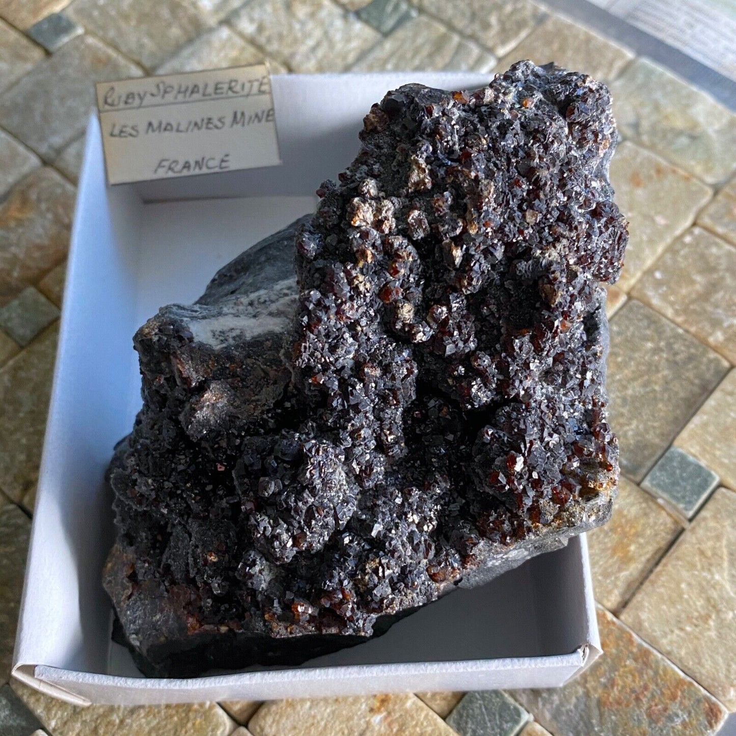 SPHALERITE FROM LES MALINES MINE, GARD, FRANCE RARE 360g MF1259