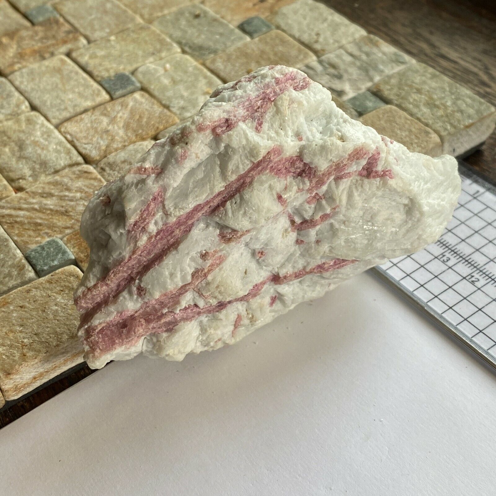 Rubellite Tourmaline in Albite Matrix