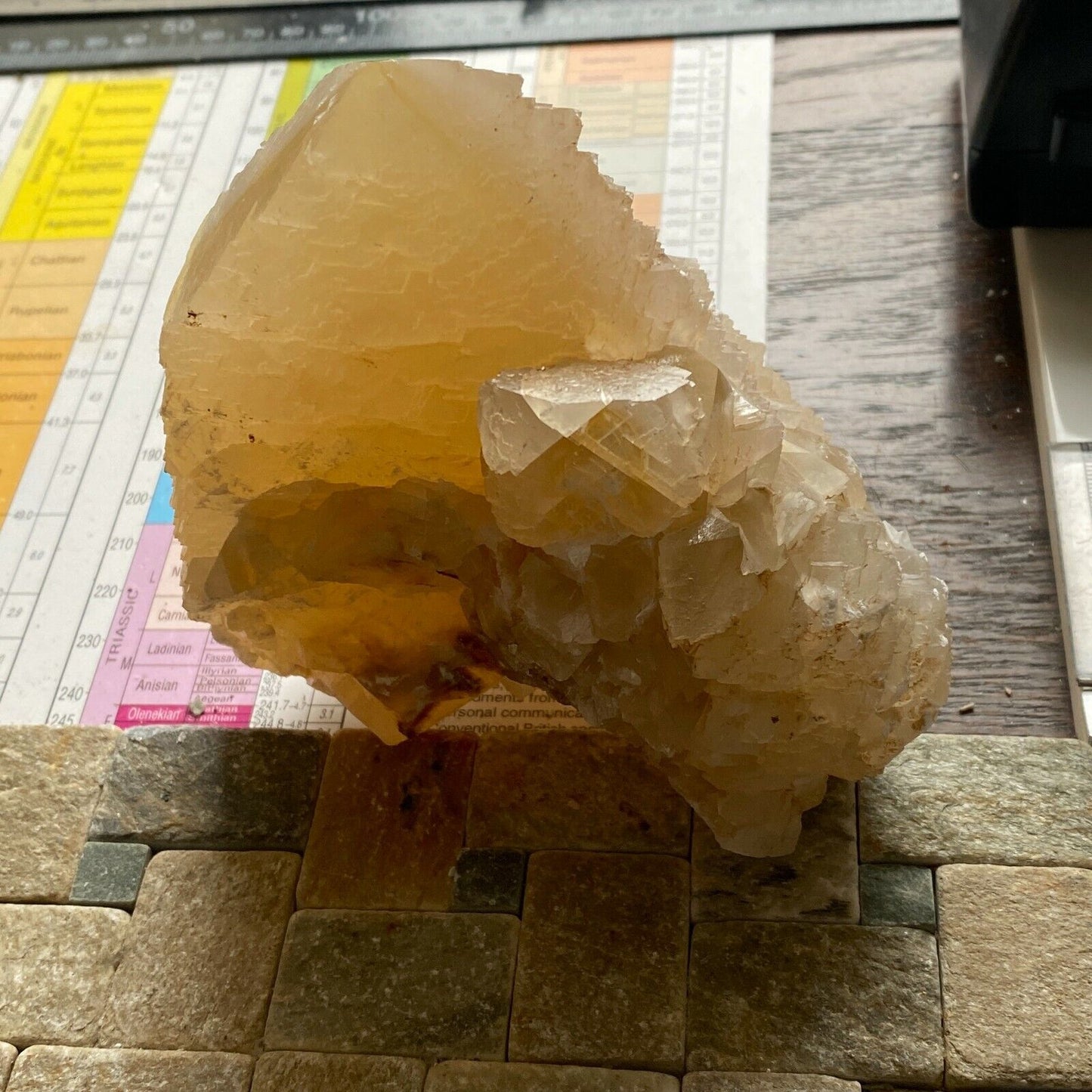 CALCITE IMPRESSIVE CRYSTAL  ASSEMBLAGE FROM CASTEL LOCH QUARRY 982g MF6016