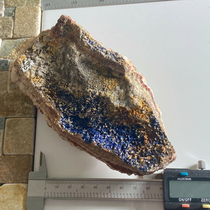 BARYTINE/AZURITE ETC DE LA MINE TYNAGH, GALWAY CO, IRLANDE 510gmf6485