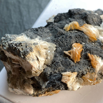 GALENA WITH BARYTES FROM MIBLADEN MINE, MOROCCO 534g MF1308
