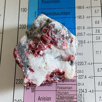 CINNABAR ON MATRIX FROM HUANCAVALICA, PERU  30g  ET139