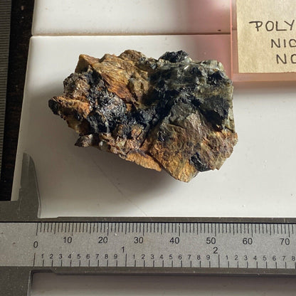 POLYMIGNITE [ZIRCONOLITE] FROM LARVIK, NORWAY 37g MF6982